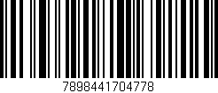 Código de barras (EAN, GTIN, SKU, ISBN): '7898441704778'