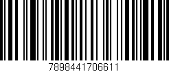 Código de barras (EAN, GTIN, SKU, ISBN): '7898441706611'