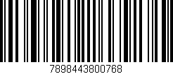 Código de barras (EAN, GTIN, SKU, ISBN): '7898443800768'