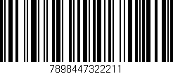 Código de barras (EAN, GTIN, SKU, ISBN): '7898447322211'