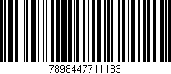 Código de barras (EAN, GTIN, SKU, ISBN): '7898447711183'