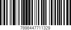 Código de barras (EAN, GTIN, SKU, ISBN): '7898447711329'