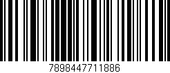 Código de barras (EAN, GTIN, SKU, ISBN): '7898447711886'