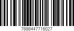 Código de barras (EAN, GTIN, SKU, ISBN): '7898447716027'