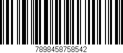 Código de barras (EAN, GTIN, SKU, ISBN): '7898458758542'