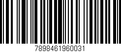 Código de barras (EAN, GTIN, SKU, ISBN): '7898461960031'