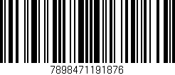 Código de barras (EAN, GTIN, SKU, ISBN): '7898471191876'
