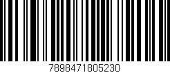 Código de barras (EAN, GTIN, SKU, ISBN): '7898471805230'