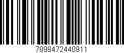 Código de barras (EAN, GTIN, SKU, ISBN): '7898472440911'