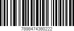 Código de barras (EAN, GTIN, SKU, ISBN): '7898474380222'