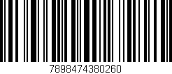 Código de barras (EAN, GTIN, SKU, ISBN): '7898474380260'
