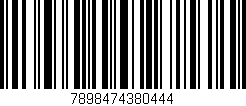 Código de barras (EAN, GTIN, SKU, ISBN): '7898474380444'