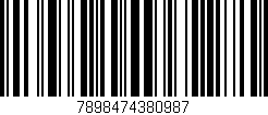 Código de barras (EAN, GTIN, SKU, ISBN): '7898474380987'