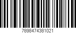 Código de barras (EAN, GTIN, SKU, ISBN): '7898474381021'