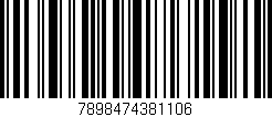 Código de barras (EAN, GTIN, SKU, ISBN): '7898474381106'