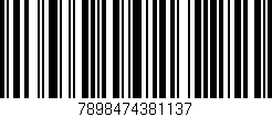 Código de barras (EAN, GTIN, SKU, ISBN): '7898474381137'