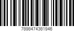 Código de barras (EAN, GTIN, SKU, ISBN): '7898474381946'
