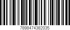 Código de barras (EAN, GTIN, SKU, ISBN): '7898474382035'