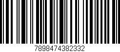 Código de barras (EAN, GTIN, SKU, ISBN): '7898474382332'