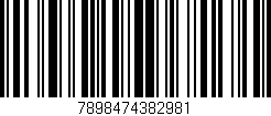 Código de barras (EAN, GTIN, SKU, ISBN): '7898474382981'