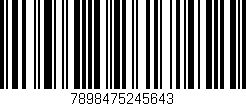 Código de barras (EAN, GTIN, SKU, ISBN): '7898475245643'