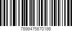 Código de barras (EAN, GTIN, SKU, ISBN): '7898475670186'
