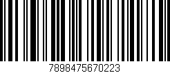Código de barras (EAN, GTIN, SKU, ISBN): '7898475670223'