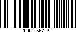 Código de barras (EAN, GTIN, SKU, ISBN): '7898475670230'
