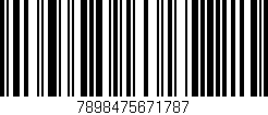 Código de barras (EAN, GTIN, SKU, ISBN): '7898475671787'