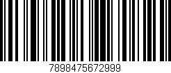 Código de barras (EAN, GTIN, SKU, ISBN): '7898475672999'