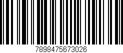 Código de barras (EAN, GTIN, SKU, ISBN): '7898475673026'