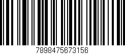 Código de barras (EAN, GTIN, SKU, ISBN): '7898475673156'