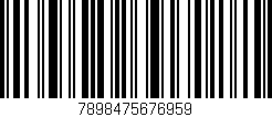 Código de barras (EAN, GTIN, SKU, ISBN): '7898475676959'