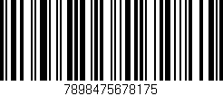 Código de barras (EAN, GTIN, SKU, ISBN): '7898475678175'