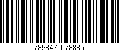 Código de barras (EAN, GTIN, SKU, ISBN): '7898475678885'