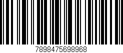 Código de barras (EAN, GTIN, SKU, ISBN): '7898475698968'