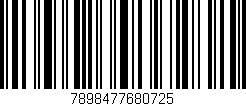 Código de barras (EAN, GTIN, SKU, ISBN): '7898477680725'
