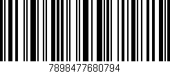 Código de barras (EAN, GTIN, SKU, ISBN): '7898477680794'