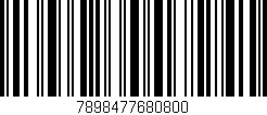 Código de barras (EAN, GTIN, SKU, ISBN): '7898477680800'