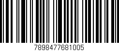 Código de barras (EAN, GTIN, SKU, ISBN): '7898477681005'