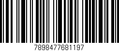 Código de barras (EAN, GTIN, SKU, ISBN): '7898477681197'