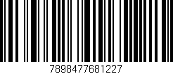 Código de barras (EAN, GTIN, SKU, ISBN): '7898477681227'