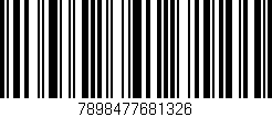 Código de barras (EAN, GTIN, SKU, ISBN): '7898477681326'