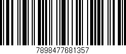 Código de barras (EAN, GTIN, SKU, ISBN): '7898477681357'