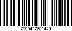 Código de barras (EAN, GTIN, SKU, ISBN): '7898477681449'