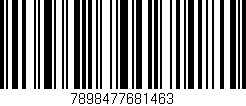 Código de barras (EAN, GTIN, SKU, ISBN): '7898477681463'