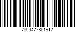 Código de barras (EAN, GTIN, SKU, ISBN): '7898477681517'