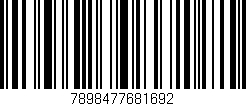 Código de barras (EAN, GTIN, SKU, ISBN): '7898477681692'