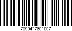 Código de barras (EAN, GTIN, SKU, ISBN): '7898477681807'