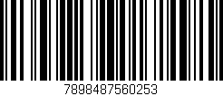 Código de barras (EAN, GTIN, SKU, ISBN): '7898487560253'